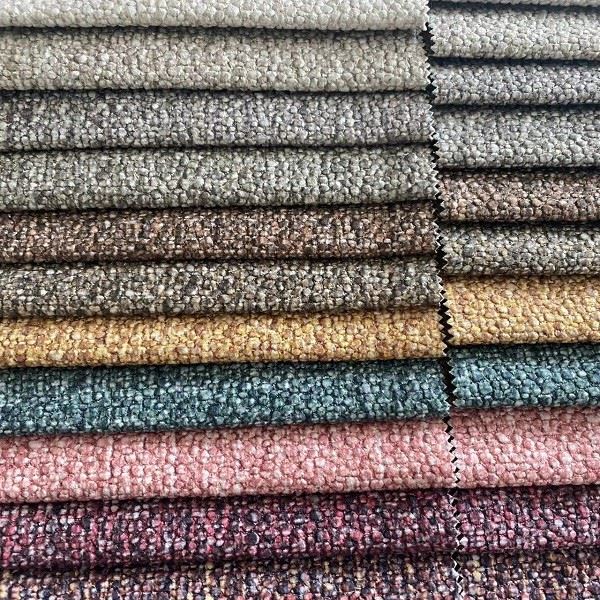 Velour Fabric With Linen Style